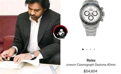 pawan kalyan rolex watch price|Social Media Trolling On Pawan Kalyan's Watch.